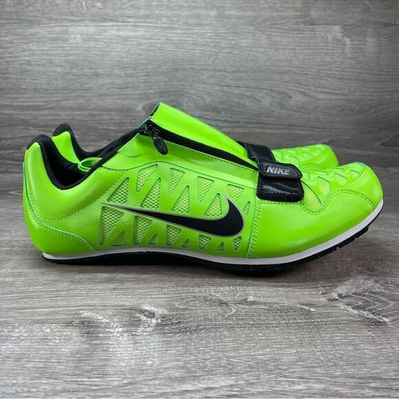 Nike Zoom Long Jump 4 Track Spikes Shoes Cleats Men’s Size 10 Electric Green NEW - Picture 3 of 9